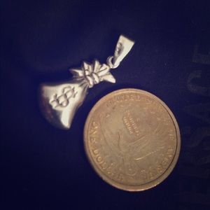 925 money bag pendant